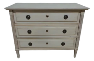 Swedish Gustavian 3 Drawer Chest of Drawers