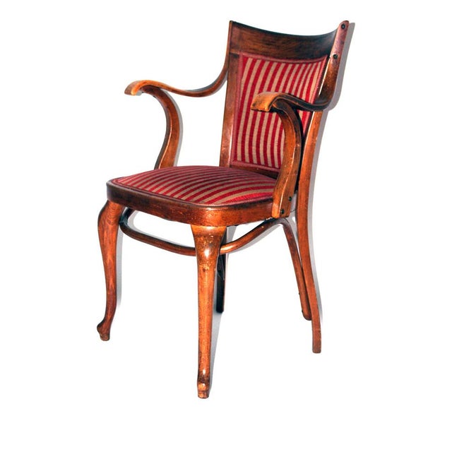 Brown Cafe Capua Armchair attributed to Adolf Loos for Thonet, 1913 For Sale - Image 8 of 8