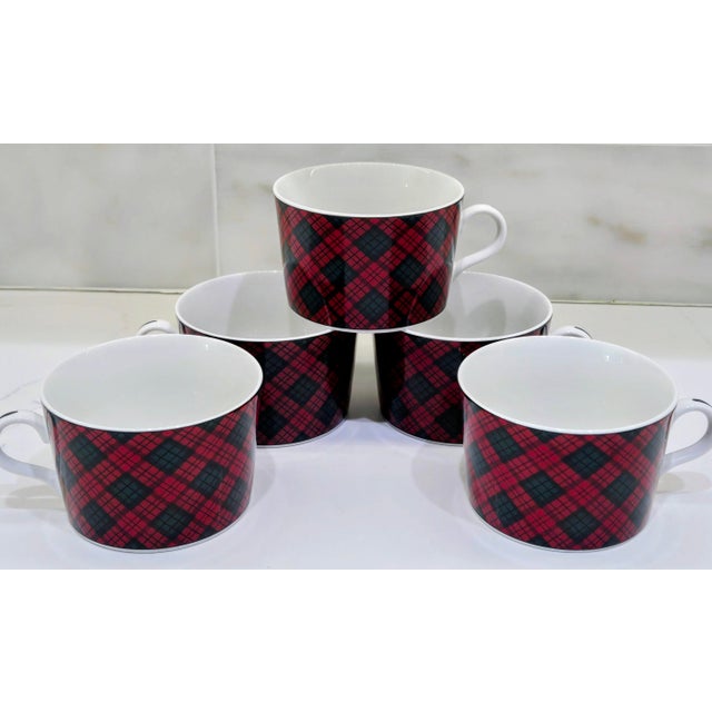 A wonderful set of five vintage Sasaki “Tartan” cups, designed by Charles Roberts and made in Japan. These charming...
