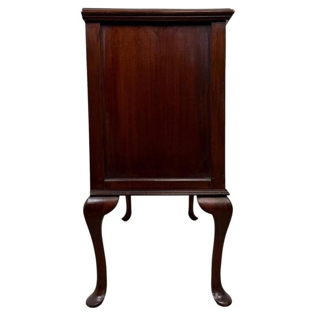 Wood Antique Edwardian English Mahogany Sideboard, 1890s For Sale - Image 7 of 13