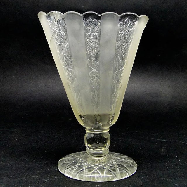Art Deco Vase from Bolesław Morawski Glassworks, Poland, 1930s For Sale - Image 8 of 8