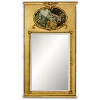 The Aquitaine draws from the elegant trumeau tradition of eighteenth-century France, pairing a slender gold frame with a...