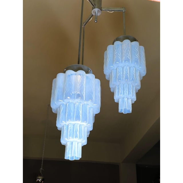 Adjustable Chandelier with Murano Glass, 1950s For Sale - Image 4 of 8