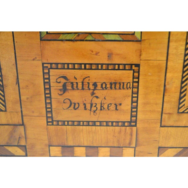 Mid-Century Modern Coffer in Marqueterie For Sale - Image 3 of 6