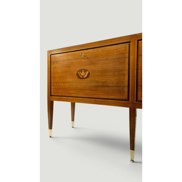 Mid-Century Modern Italian Inlayed Sideboard by Paolo Buffa, 1950s For Sale - Image 10 of 18