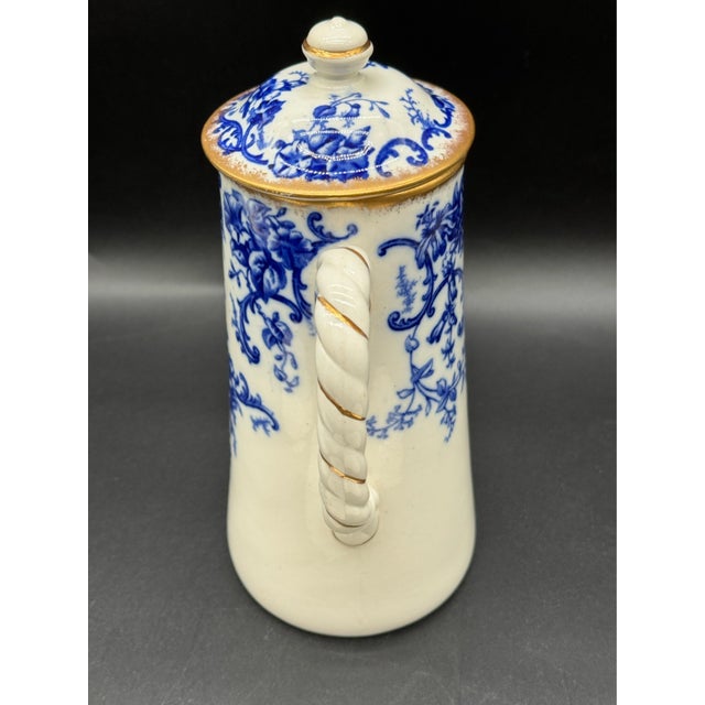 1892 Cauldon England Chocolate Pot Set For Sale - Image 10 of 14