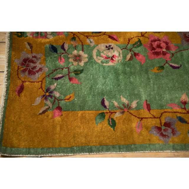 Vintage Nichols Art Deco Rug Runner 1'11" X 3'9" For Sale - Image 9 of 9