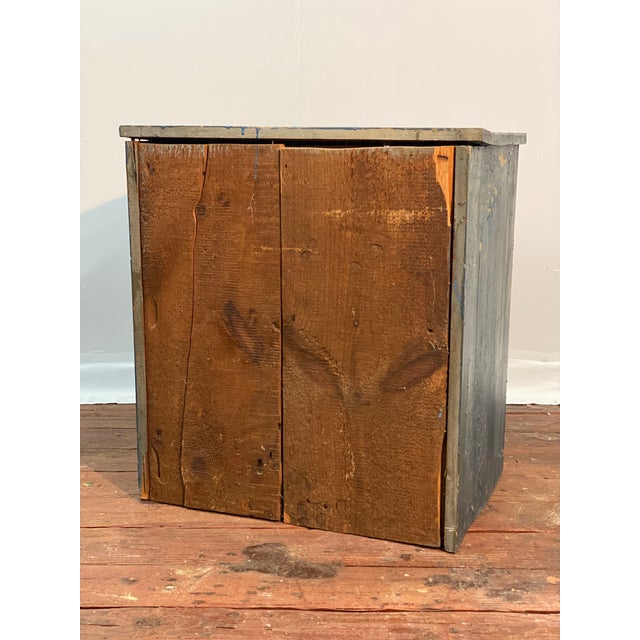 Early 20th Century Weathered Eight Drawer Apothecary Workshop Cabinet For Sale - Image 16 of 17