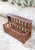 Brown Vintage French Wall Shelf in Stained Pine, 1950 For Sale - Image 8 of 8