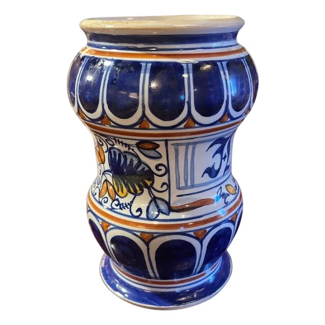 19th Century French Ceramic Pharmacy Jar For Sale