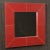 Italian Red Mirror, 1980s For Sale - Image 12 of 13