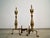 1930’s Solid Brass & Iron Andirons by Bennett - A Pair For Sale In Los Angeles - Image 6 of 12
