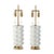 Metal 1970s White Lacquered Glass Bubble Table Lamps - A Pair For Sale - Image 7 of 7