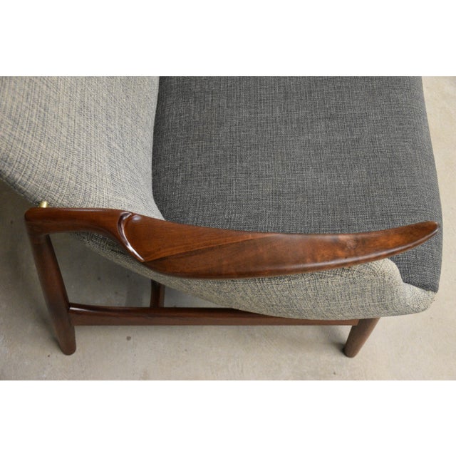 1950s Finn Juhl Nv-53 Teak Loveseat Sofa Settee For Sale - Image 14 of 15