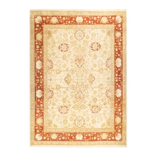 Mogul, One-of-a-Kind Hand-Knotted Area Rug - Ivory, 8' 2" x 10' 5" For Sale