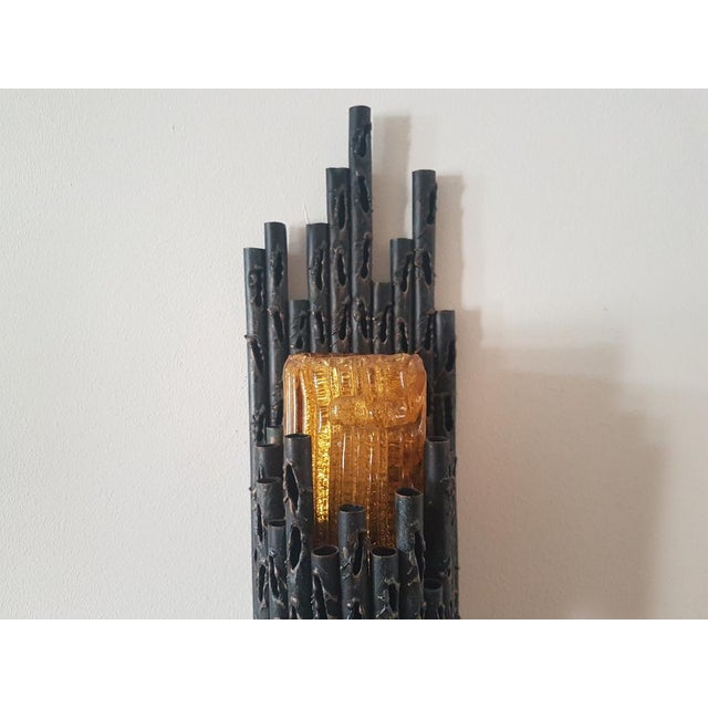 1960s Brutalist Wall Lamp attributed to Marcello Fantoni, 1960s For Sale - Image 5 of 16