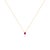 Not Yet Made - Made To Order 14k Yellow Gold Teardrop Ruby Graduation Necklace For Sale - Image 5 of 11