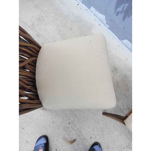 Brown Contemporary Twisted Branch Back Side Chairs - a Pair For Sale - Image 8 of 9