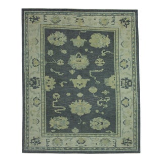 Turkish Oushak Rug 5' x 6'1" #19091 For Sale