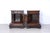Interesting pair of wooden kneelers, original production from the early 1900s, in Renaissance, Gothic style. Massive,...