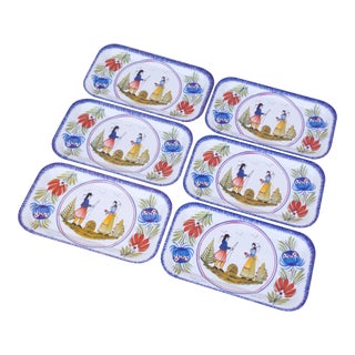 Vintage French Trinket Trays After Henroit- Set of 6 For Sale