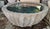 XL Scalloped Cement Fountain Bowl For Sale - Image 4 of 7