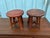 Early 20th Century Early 20th Century Pair of Antique American Primitive Style Hardwood Tavern Stools For Sale - Image 5 of 10