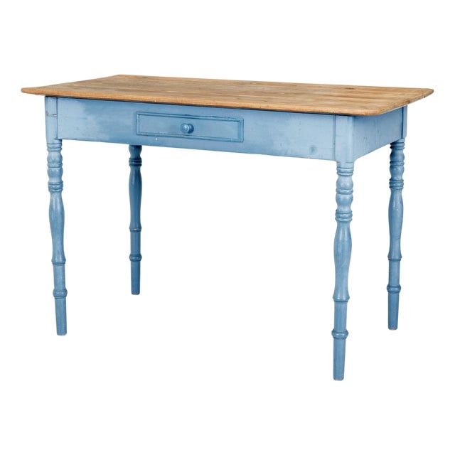 19th Century Hand Painted Pine Occasional Table, 1890s For Sale