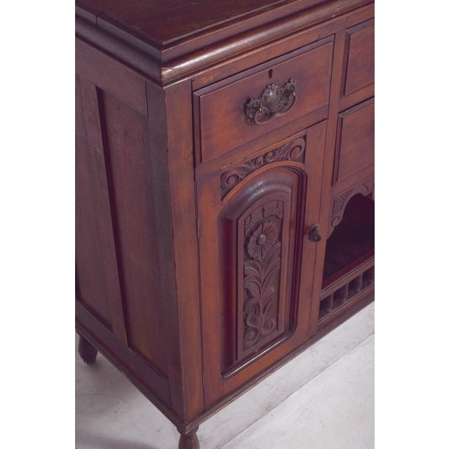 Vintage Portuguese Tall Sideboard, 1920 For Sale - Image 9 of 12
