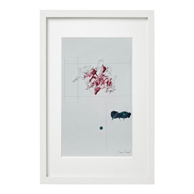 Framed Organic Modern Minimalist Flower Study | Botanical Painting | Herbarium Wall Art For Sale