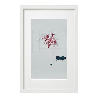 Framed Organic Modern Original Flower Painting by Diane Grant For Sale