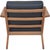 GE290 Chair in Oak and Black Leather by Hans Wegner, 1980s For Sale - Image 10 of 18