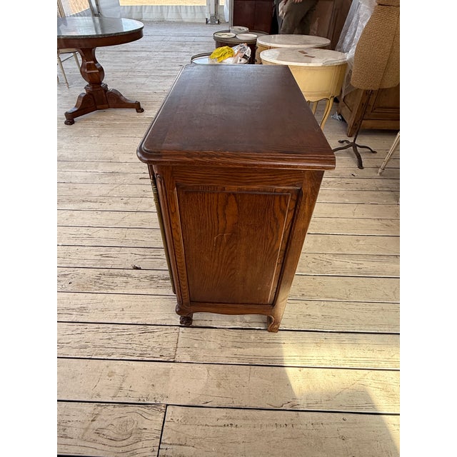 19th Century French Louis XV Provincial Solid Oak Sideboard / Buffet. For Sale - Image 9 of 12