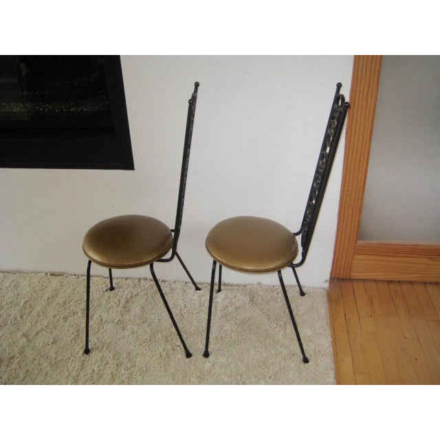 1960s Umanoff Bistro Chairs Mid Century- A Pair For Sale - Image 5 of 9
