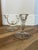 Antique Mid-Century Modern Paden City Lucy Pattern Clear Glass Twin Arm Double Candelabras - Pair For Sale - Image 10 of 10