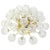 Flush Mount with Glass Snowballs from Doria, Germany, 1970s For Sale - Image 9 of 9