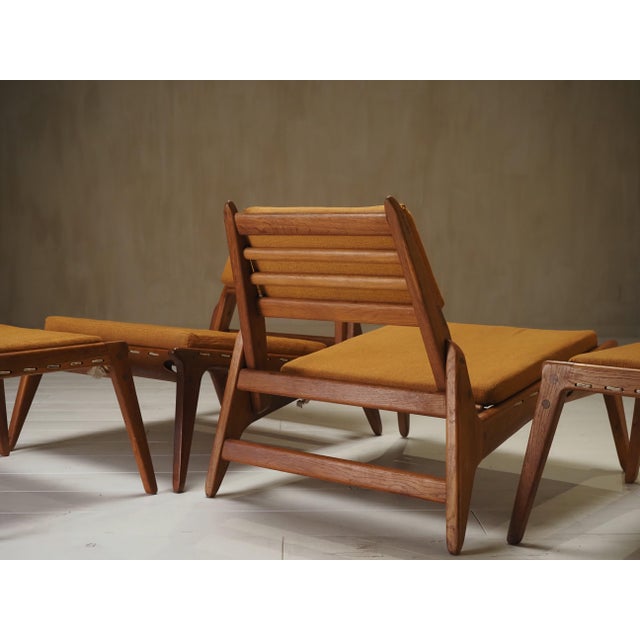 Brown Vintage Hunting Chairs by Heinz Heger for PGH, 1960s, Set of 4 For Sale - Image 8 of 18