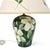 White Vintage Hand-Painted Magnolia Floral Table Lamp With Painted Shade For Sale - Image 8 of 13