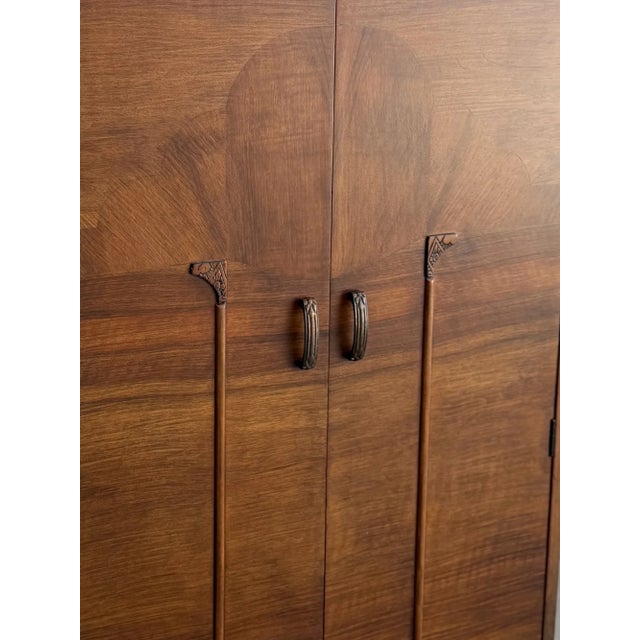1940s 1940s Art Deco Compact Armoire For Sale - Image 5 of 15