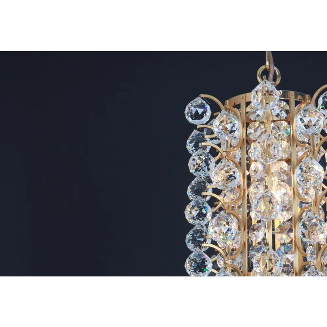 Copper Small Gilded Brass Pendant from Christoph Palme, Germany, 1970s For Sale - Image 8 of 10