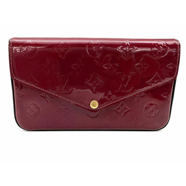 Fuschia Monogram Vernis Felicie Pochette For Sale - Image 9 of 9