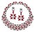 Gia Certified 140 Ct Burma Ruby, Tahitian Pearl & Diamond Necklace Suite 18kwg For Sale