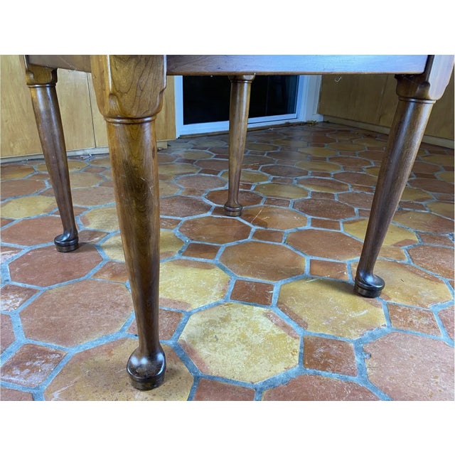 Mid 20th Century MidCentury Stickley Round Dining Table With Tapered