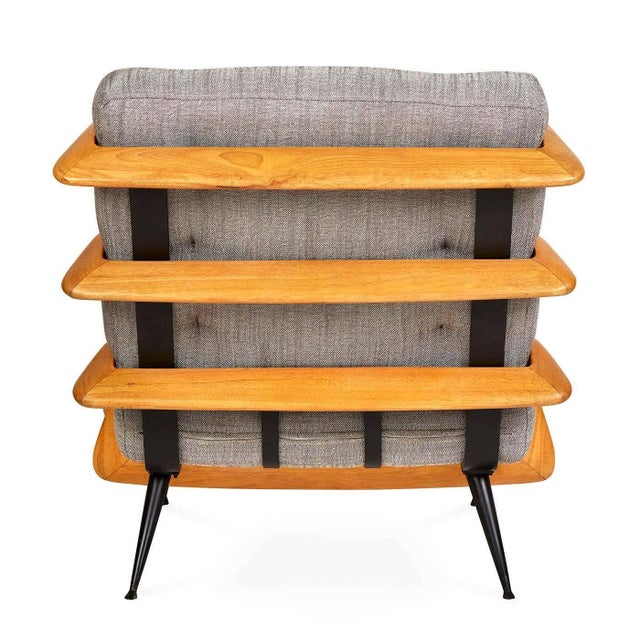 Jonathan Adler Antibes Lounge Chair (21713) & Ottoman (21714) in Roma/Café Fabric For Sale - Image 12 of 14