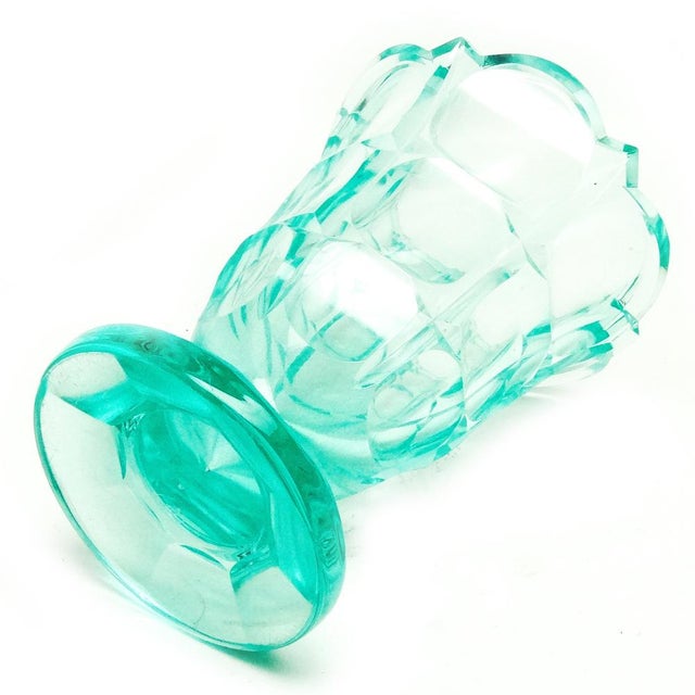 The vase was produced in Czechoslovakia in the city of Karlovy Vary in the 30s by the Moser label. It is made of faceted...