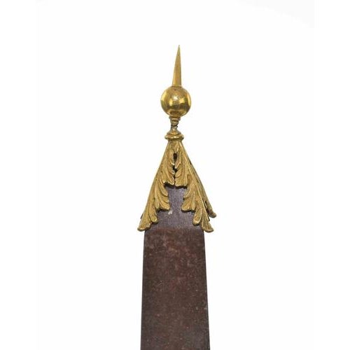 Italian Ormolu-Mounted Obelisk in Various Marbles, Italy, 19th Century For Sale - Image 3 of 8