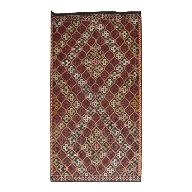 Mid 20th Century Jijim Turkish Kilim For Sale