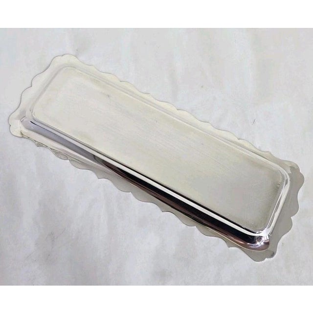 Metal Vintage Sterling Silver Pen Tray from Francis Howard Ltd, Sheffield, 2000 For Sale - Image 7 of 13