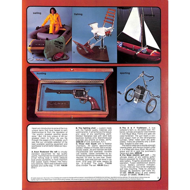 Abercrombie & Fitch the Blazed Trail Spring 1975 Catalog For Sale - Image 9 of 18