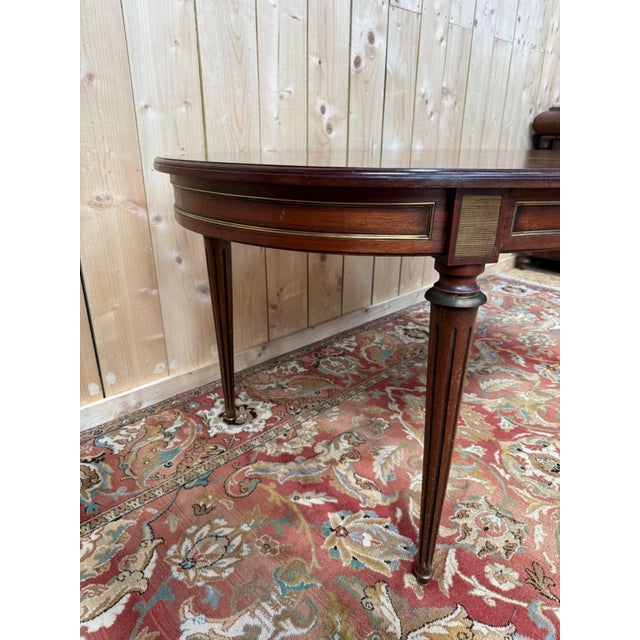 Louis XVI Style Oval Dining Table, 1980s For Sale - Image 6 of 10